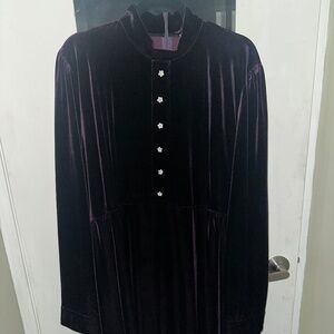 Lively Ghosts Velvet  Daphne Dress 2X